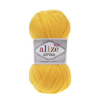 Пряжа Alize Extra 100 г, 220 м, Желтая 216 (YAR-060205)