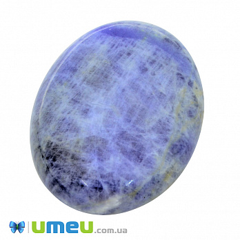 Кабошон нат. камінь Содаліт, Овал, 40х30 мм (KAB-050042)