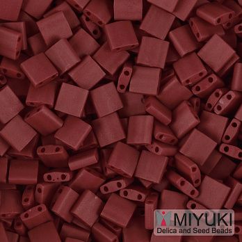 Бисер японский Miyuki TILA №2040, 5х5 мм, Красный матовый (BIS-053214)