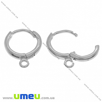 [Архів] Швензи круглі, Темне срібло, 14х12 мм (OSN-018209)