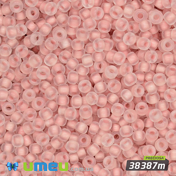 Бісер чеський №631m/38387m, Персиковий, Пофарбований матовий, 10/0 (BIS-049540)