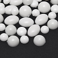 Кабошоны пластиковые, Микс белый (KAB-060979)