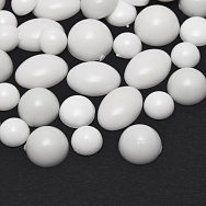 Кабошоны пластиковые, Микс белый (KAB-060979)