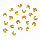 Намистини затискні Крімп, 4 мм, Золото (BUS-008452)
