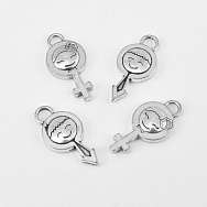 Набір підвісок метал. Знак Марса і Венери, Темне срібло (POD-060742)