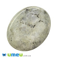 Кабошон нат. камень Лабрадорит, Овал, 40,2х30,1 мм, 1 шт (KAB-050568)