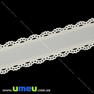 Мішковина з тасьмою, 35 мм, Кремова (LEN-020671) Мішковина з тасьмою, 35 мм, Кремова (LEN-020671)