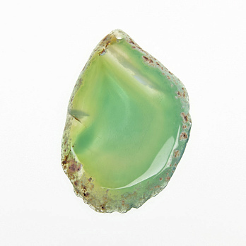Зріз Агата, Зелений, 60х39 мм (POD-022096)