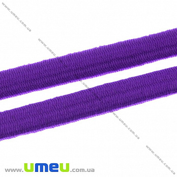 Резинка плоская 10 мм, Фиолетовая, 1 м (LEN-028584)