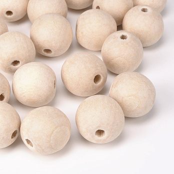 [Архів] Намистина дерев'яна 18 мм, Кругла, Бук (BUS-054787)