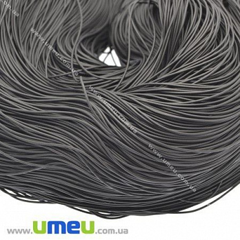 Шнур каучуковый, 2 мм, Черный, 1 м (LEN-015140)