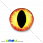 /p13649-kaboshon-stekl-s-printom-glaz-14-mm-zheltiy-krugliy/
