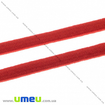Резинка плоская 5 мм, Красная, 1 м (LEN-028579)