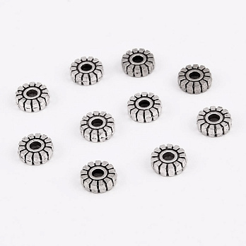 Бусины-разделители мет., 6,3х2 мм, Античное серебро (BUS-055360)