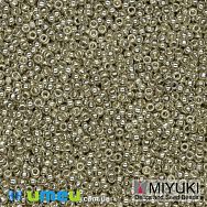 Бисер японский Miyuki круглый RR 15/0 №4201, Duracoat Galvanized, Серебристый (BIS-045875)