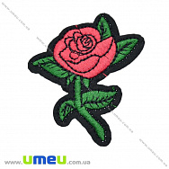 Термоаплікація Роза червона, 7х6 см, 1 шт (APL-021006)