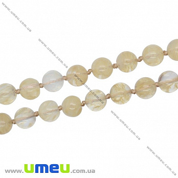 [Архів] Намистина натуральний камінь Цитрин, 6 мм, Кругла (BUS-023051)