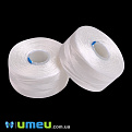 Нить для бисера C-Lon AA, 0,09 мм, Белая, 68 м (MUL-049676)