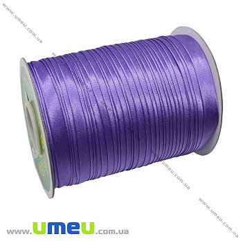 Атласная косая бейка, 15 мм, Фиолетовая, 1 м (LEN-010349)