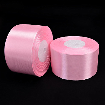 Атласна стрічка, 50 мм, Рожева (LEN-052784)