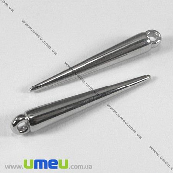 [Архів] Підвіска пластикова Шип, Срібло, 33х5 мм (POD-003063)