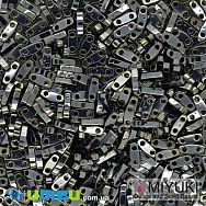 Бісер японський Miyuki QUARTER TILA №464, 5х1,2 мм, Мокрий асфальт, 5 г (BIS-046092)