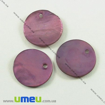 [Архів] Підвіска перламутрова, Бузкова, 15 мм (POD-001424)