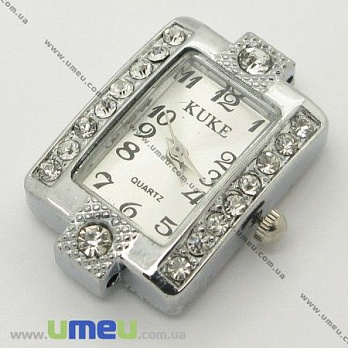 [Архів] Годинник для браслетів прямокутні, Срібло, 30х20 мм (CLC-006529)