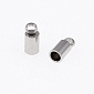 Ковпачок з нержавіючої сталі, 8х3,5 мм, Темне срібло, 1 шт (STL-055521)