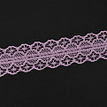 Кружево тонкое, 30 мм, Розовое (LEN-062501)