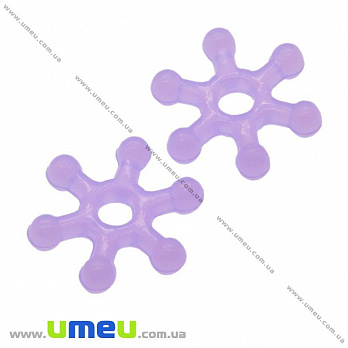 [Архів] Намистина-розділювач пластикова, 10 мм, Бузкова (BUS-008828)