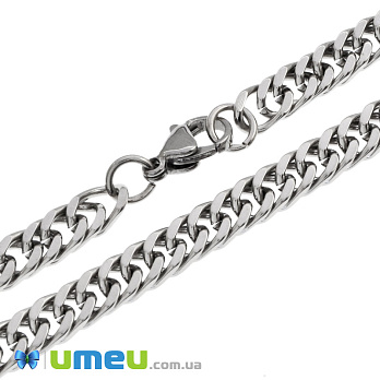 Основа на шию з нерж. ст., Темне срібло, 5 мм, 65 см (STL-057854)