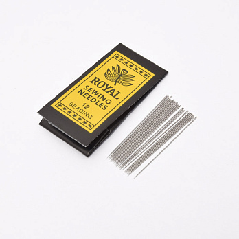 Набір бісерних голок Royal №12, 20-25 шт (UPK-062051)