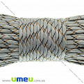 Шнур паракорд семижильный меланж 4 мм, Серый, 1 м (LEN-012224)