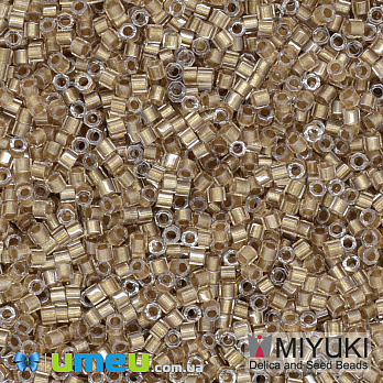 Бисер японский Miyuki Delica Cut 11/0 DBC0907, Золотистый, 3 г (BIS-040110)