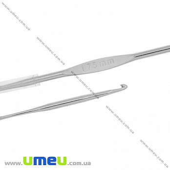 Крючок для вязания стальной ROSE, 1,75 мм, 1 шт (YAR-024550)