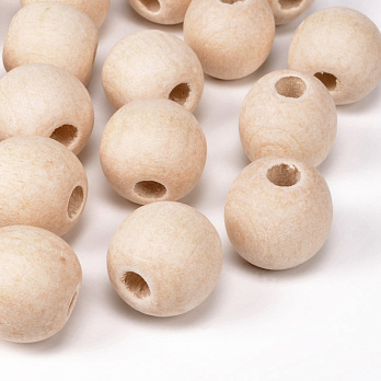 [Архів] Намистина дерев'яна 20 мм, Кругла, Бук (BUS-054790)