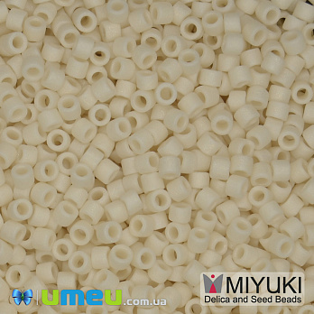 Бісер японський Miyuki Delica 11/0 DB883, Кремовий матовий (BIS-045326)