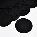 Фетровые кружочки, 6 см, Черные (FLT-061802)