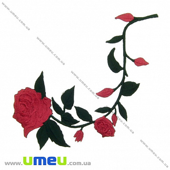 Термоаппликация Розы красные, 17х8 см, 1 шт (APL-024616)