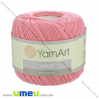 Пряжа YarnArt Violet 50 г, 282 м, Розовая 6313, 1 моток (YAR-025030)