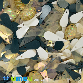 Паєтки Індія, Мікс Золотисто-зелений (PAI-041066)