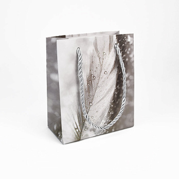 Подарочный пакет Роса, 14х12х6 см, Серый (UPK-060068) Подарочный пакет Роса, 14х12х6 см, Серый (UPK-060068)