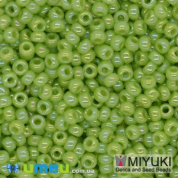 Бісер японський Miyuki круглий RR 11/0 №479, Салатовий АВ (BIS-045600)