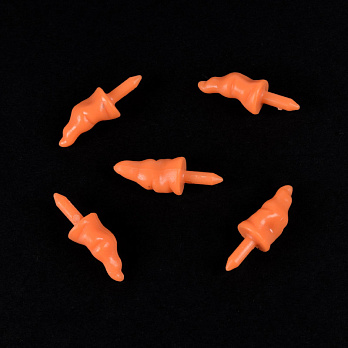 Ніс сніговика, Помаранчевий, 17х9 мм (OSN-056627)