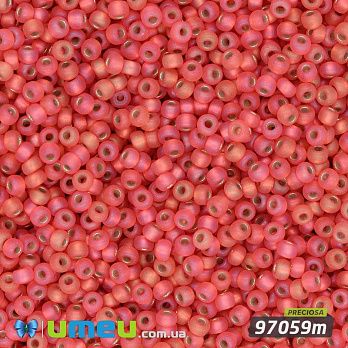 Бісер чеський №378m/97059m, Червоний, Матовий, 10/0 (BIS-043871)