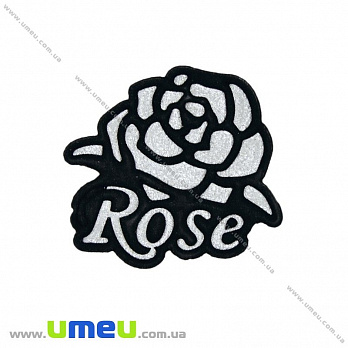 Термоаплікація блискуча Розочка, 4,5х4 см (APL-020987)