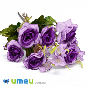 Букет роз с ромашками, 34 см, Сиреневый (DIF-048291)