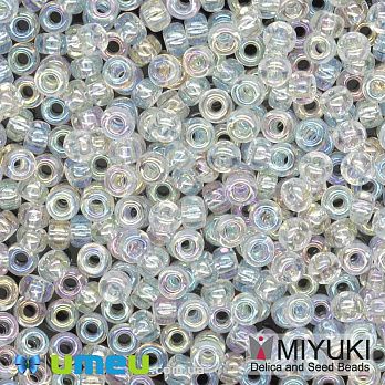 Бисер японский Miyuki круглый RR 11/0 №250, Прозрачный АВ (BIS-045607)