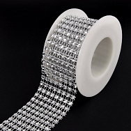 Стразовая лента (шина), 40 мм, Серебристая (LEN-060988)